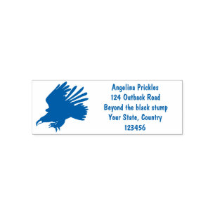 Golden eagle funny cartoon illustration self-inking stamp