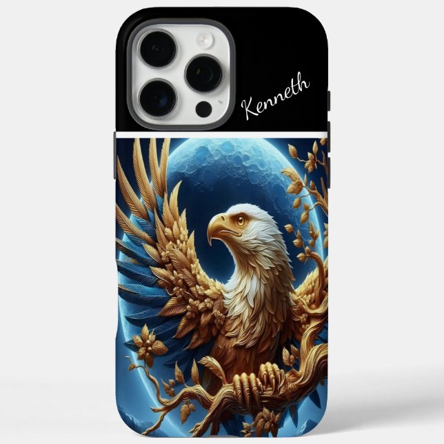 Golden Eagle Moon watch Case-Mate iPhone Case (Back)