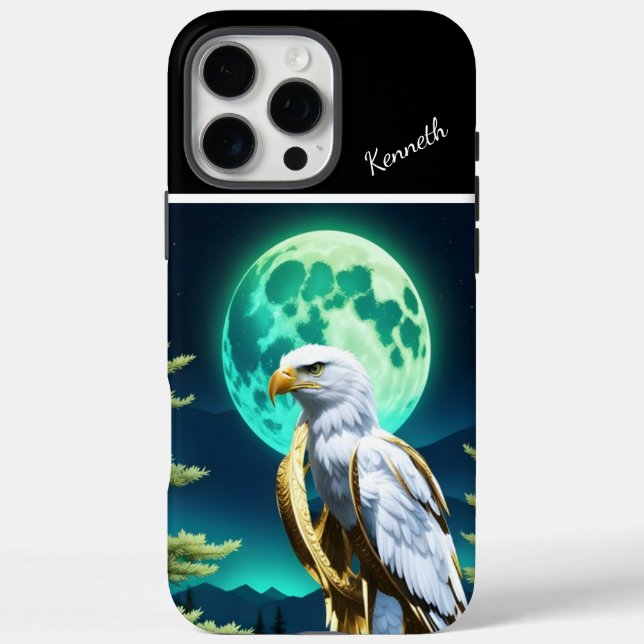 Golden Eagle Moon watch Case-Mate iPhone Case (Back)