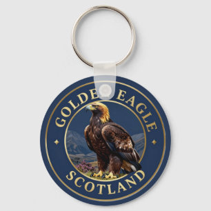 🦅 Golden Eagle Scottish Highlands Keychain