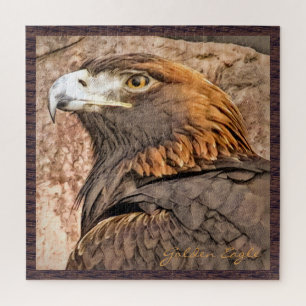Golden Eagle [Square Jigsaw puzzle] Puzzle