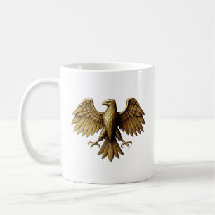 Golden Eagle T-Shirt Design   Majestic Bird Graph Coffee Mug