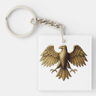 Golden Eagle T-Shirt Design Majestic Bird Graph Keychain