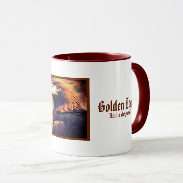 Golden Eagle, The King of Birds：Two‐tone Mug (Front Right)
