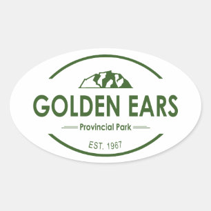 Golden Ears Provincial Park British Columbia Oval Sticker