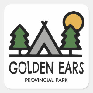 Golden Ears Provincial Park British Columbia Square Sticker