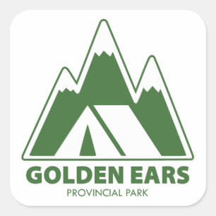 Golden Ears Provincial Park Mountain Camping Square Sticker