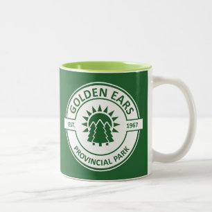 Golden Ears Provincial Park Sun Trees Two-Tone Coffee Mug