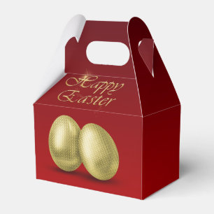 Golden Easter Eggs - Favour Box Gable