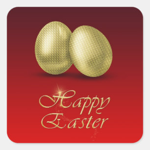 Golden Easter Eggs - Sticker