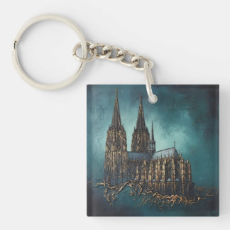 Golden Echo of the Cathedral Keychain