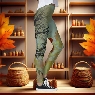 Golden Echoes: Autumn's reflection Leggings