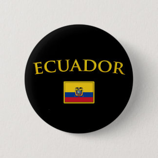 Golden Ecuador 2 Inch Round Button