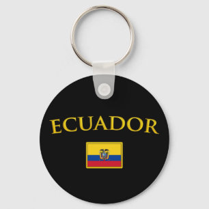 Golden Ecuador Keychain