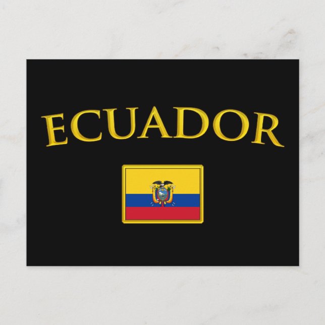 Golden Ecuador Postcard (Front)