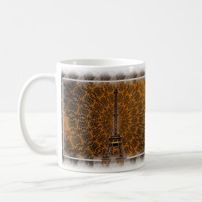 Golden Eiffel Tower Coffee Mug (Left)