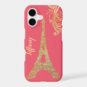 Golden Eiffel Tower Custom iPhone X Case