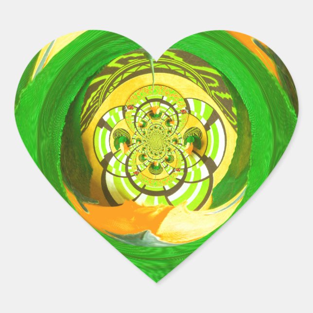 Golden Elegance: Beautiful African Yellow Rose Art Heart Sticker (Front)