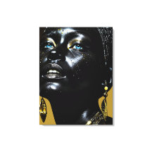 Golden elegance: black beauty with jewelry