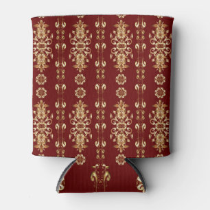 Golden Elegance: Classic Oriental Pattern. Can Cooler