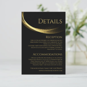 Golden Elegance-Wedding- Enclosure Card
