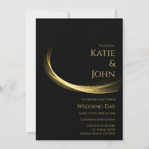 Golden Elegance-Wedding- Invitation