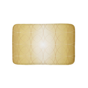 Golden elegant modern bath mat