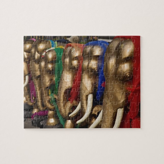 Golden Elephants Jigsaw Puzzle (Horizontal)