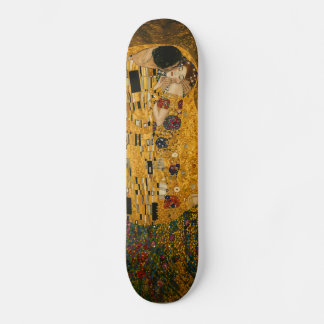 Golden Embrace Skateboard Deck – Elegant Romantic 