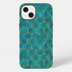 Golden Emerald Geometry iPhone 13 Case