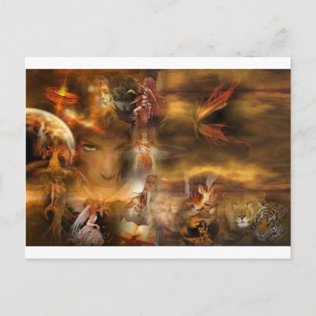 Golden Enchantment Postcard (Front)