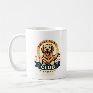 Golden Energy Club Golden Retriever Vintage Dog Lo Coffee Mug