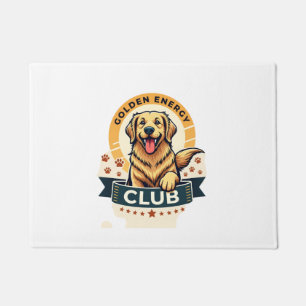 Golden Energy Club Golden Retriever Vintage Dog Lo Doormat