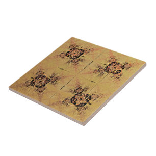 Golden Entanglements Tile