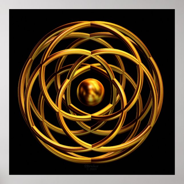 'Golden Entwined Desires' Poster (Front)