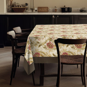 Golden Era Glamour Floral Victorian Damasks Tablecloth