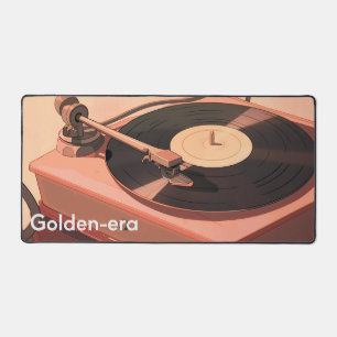 Golden-Era Spin: Classic Cuts Desk Mat