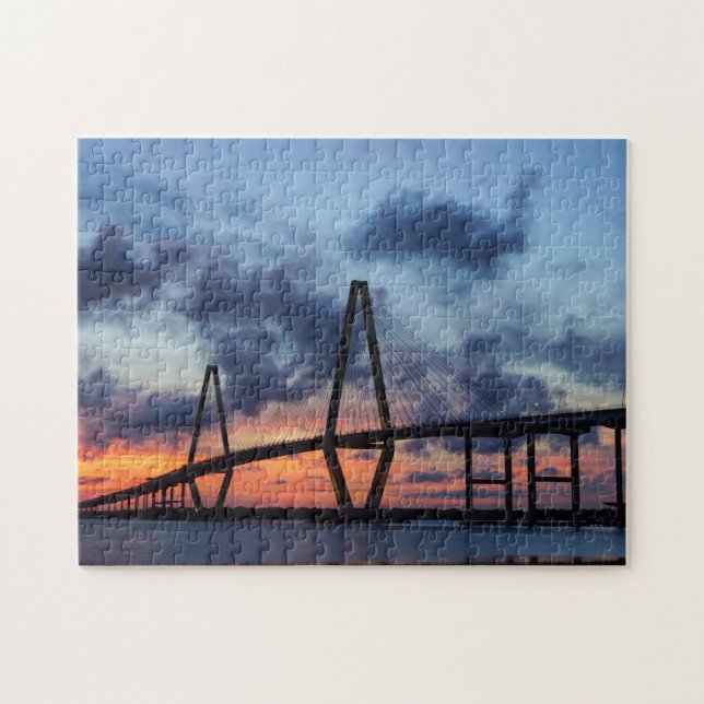 Golden Evening At Arthur Ravenel Jigsaw Puzzle (Horizontal)