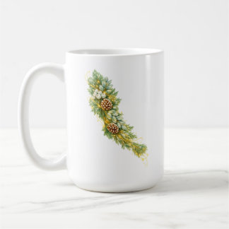Golden Evergreen Glow Coffee Mug