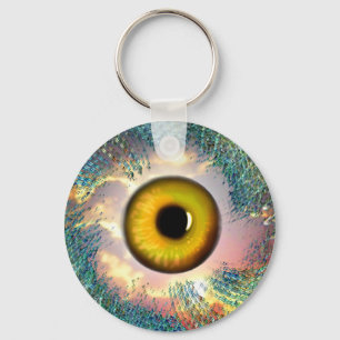 Golden Eye Lucky Charm Keychain