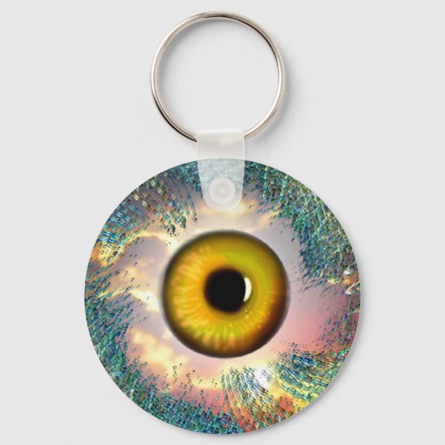 Golden Eye Lucky Charm Keychain (Front)