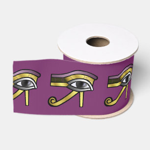 Golden Eye of Horus Grosgrain Ribbon