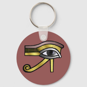 Golden Eye of Horus Key Ring