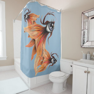 Golden Eye Surreal Goldfish Fantasy Art Any Colour
