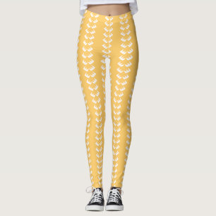 Golden EyeLash Designer Leggings, M (8-10) Leggings