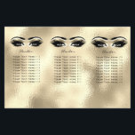 Golden Eyes Makeup Eyes Lashes DL 3 Leaflet Flyer<br><div class="desc">florenceK design</div>