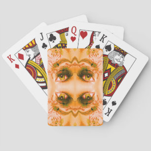 Golden Eyes Playing Cards