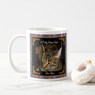 Golden Eyes Psychedelic Paisley Coffee Mug