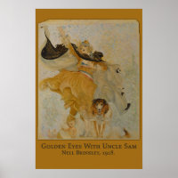 Golden Eyes with Uncle Sam (Dog) by Nell Brinkley