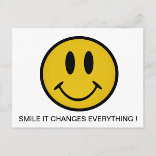 Golden face postcard